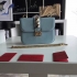 Valentino lock leather shoulder bag sky blue